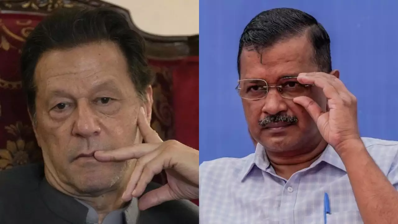 CM of Delhi Arvind Kejriwal and former PM of Pakistan Imran Khan.